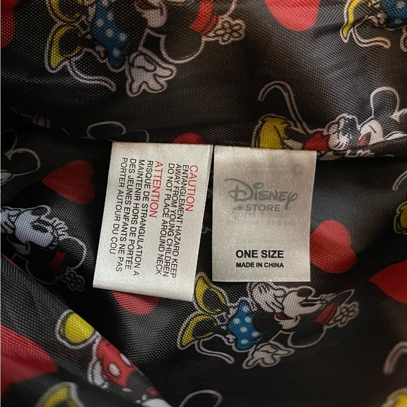 Adorable Disney Mickey Minnie Love Red Bling Heart Canvas Tote Bag Double Strap - Picture 7 of 8